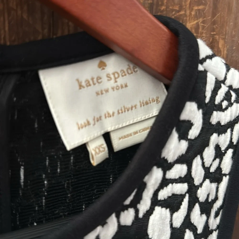 Kate Spade New York sleeveless leopard-print fit & flare dress XXSmall - Picture 4 of 10